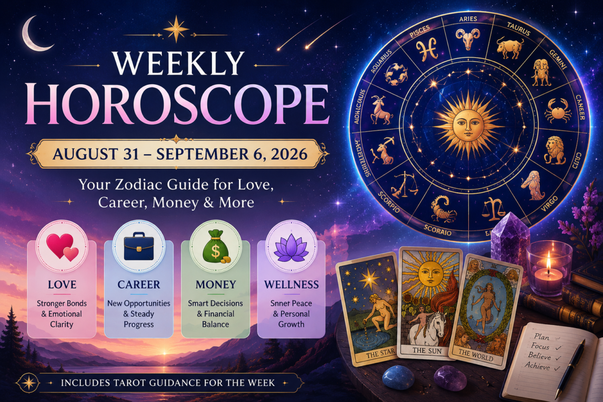 Weekly Horoscope August 31–September 6, 2026 for all zodiac signs