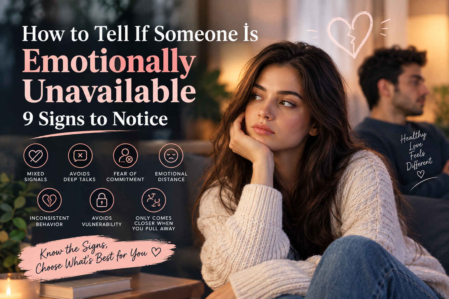 Signs of emotional unavailability in a relationship