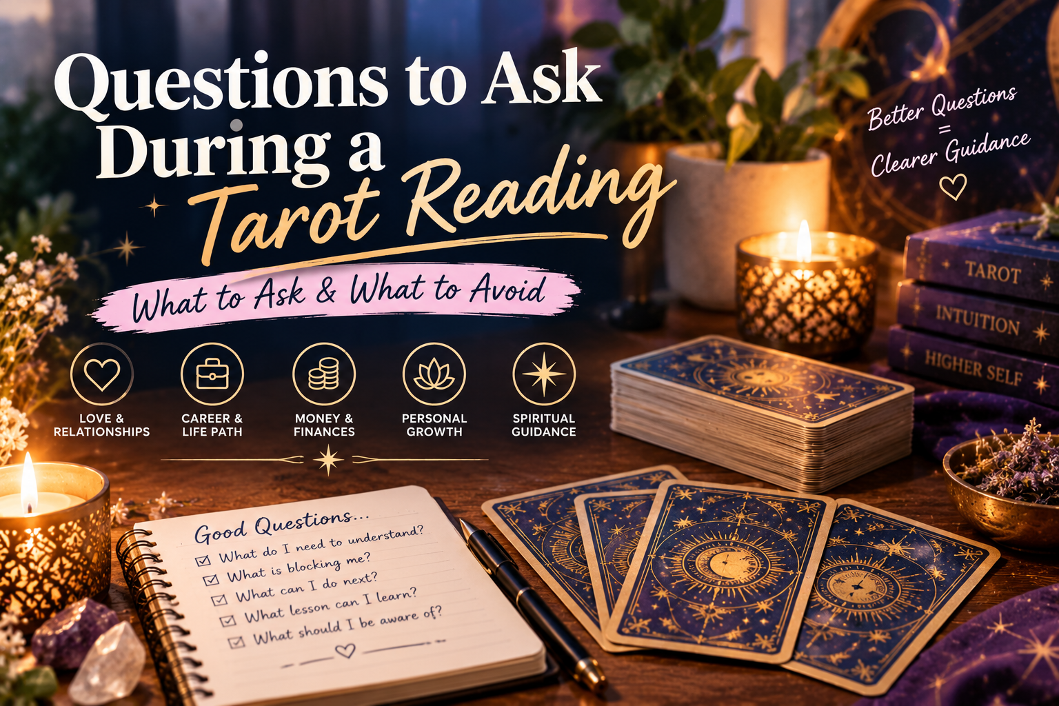 Questions to ask during a Tarot reading for clear guidance