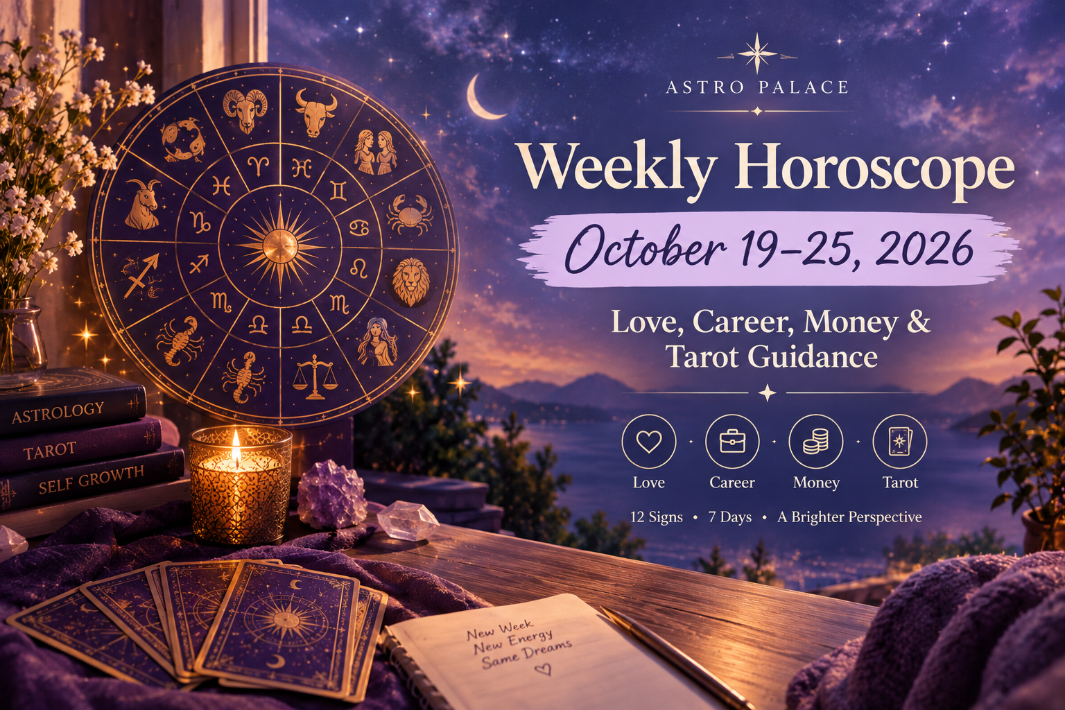 Weekly horoscope October 19–25, 2026 for all 12 zodiac signs